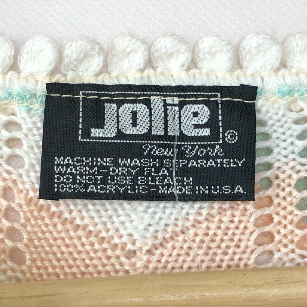 VTG Jolie New York Sweater Chevron Pastel - Picture 4 of 6